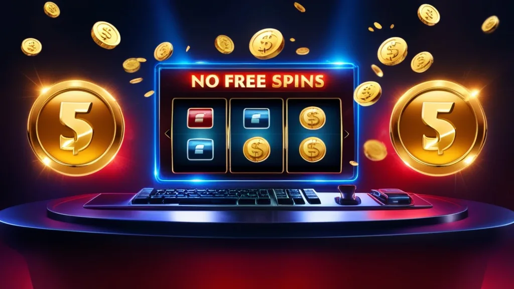 Freispiele und No-Deposit-Bonus auf einem Casino-Bildschirm